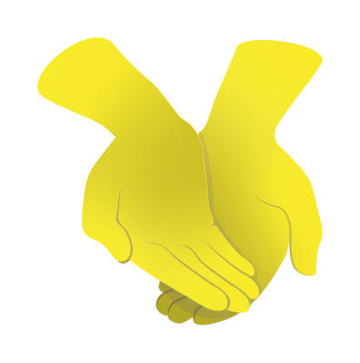 illustration de mains en offrande